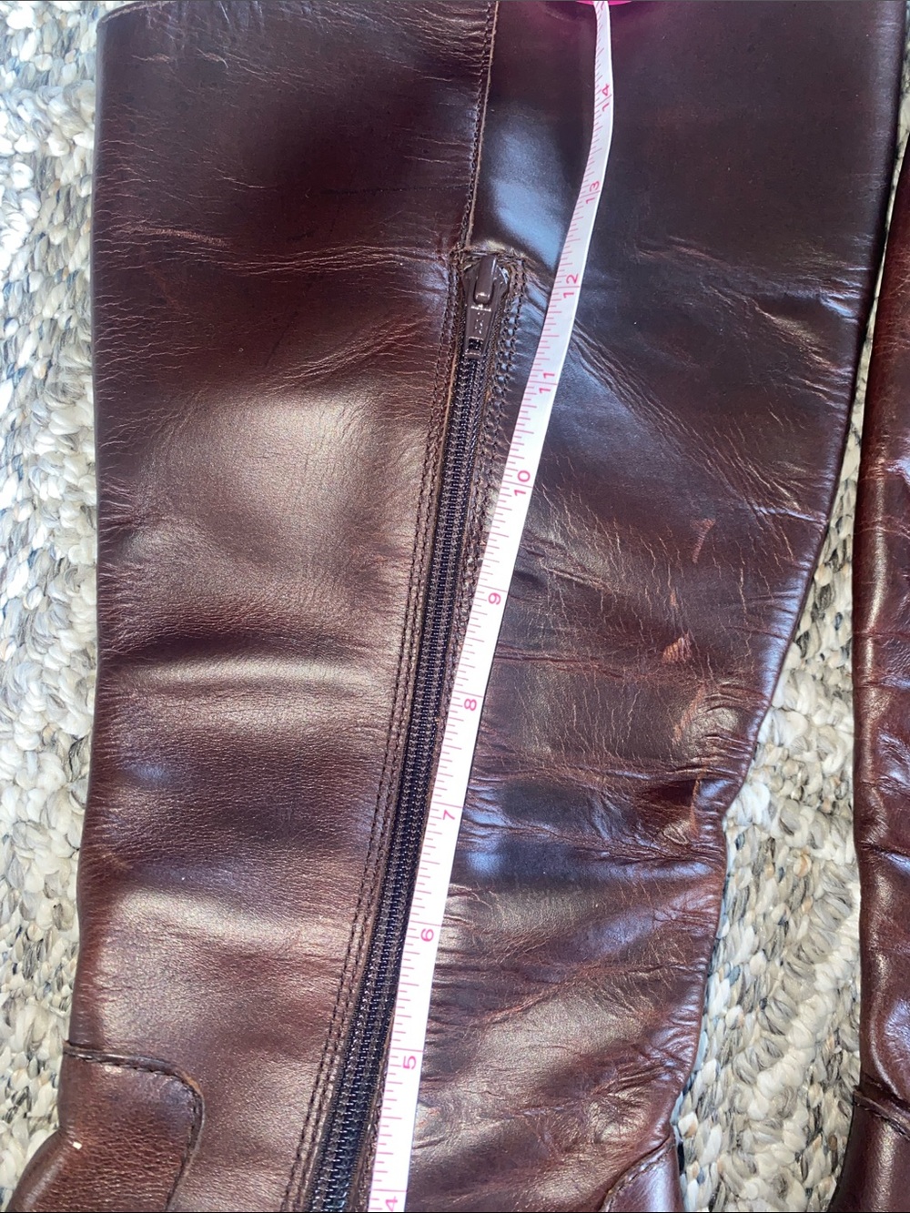 Born Donya Brown Leather Tall Boots Women’s SIZE 10 Riding B73706 CQH12 - Picture 7 of 12